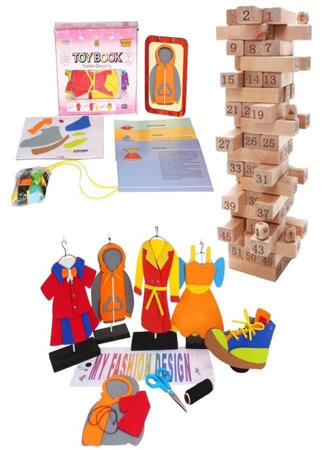 Techny Birds Technybirds Wooden Blocks and Fashion Toy Book Combo | Educational Toys for Kids | Montessori Learning | Building Skills | Fashion Creativity - Image 1